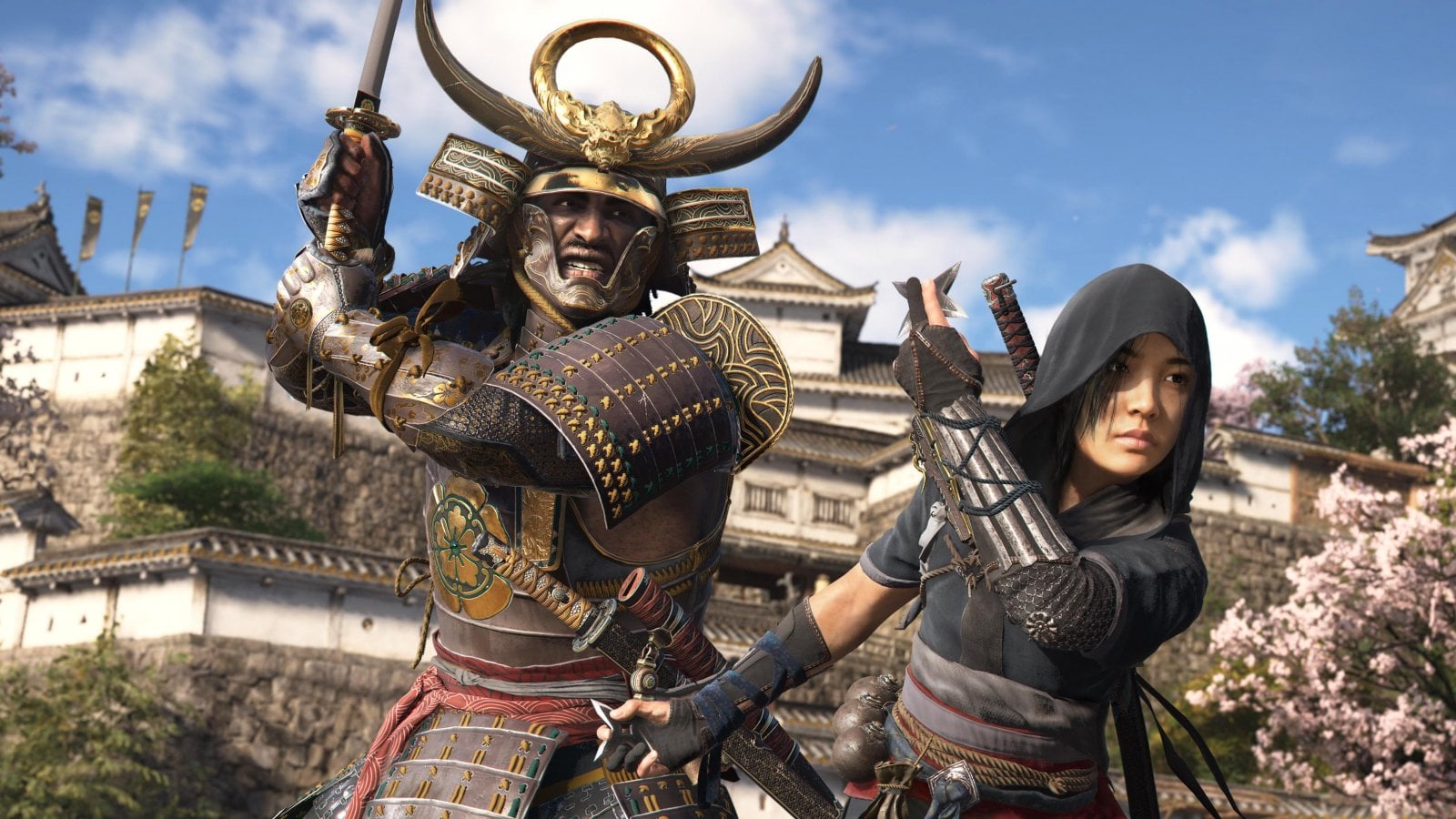 Naoe et Yasuke dans Assassin's Creed Shadows