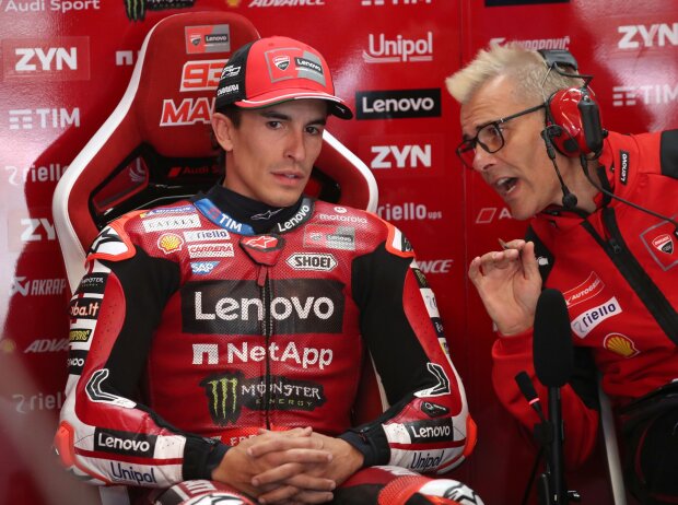 Marc Marquez avec son Crewchief Marco Rigamonti