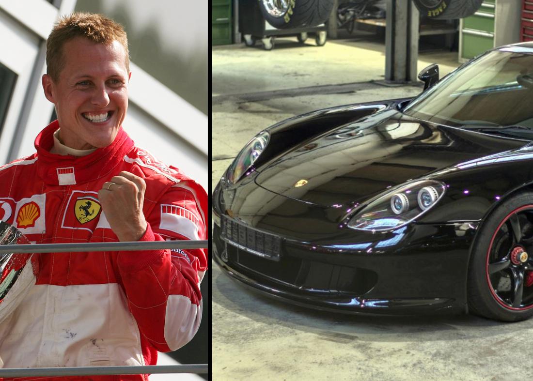 Michael Schumacher et son Porsche Carrera GT