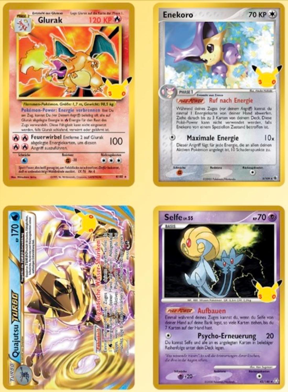 Le nouvel ensemble de cartes Pokémon '30 ans' comprend également des réimpressions des dernières décennies, comme le célèbre Dracaufeu de 1999.