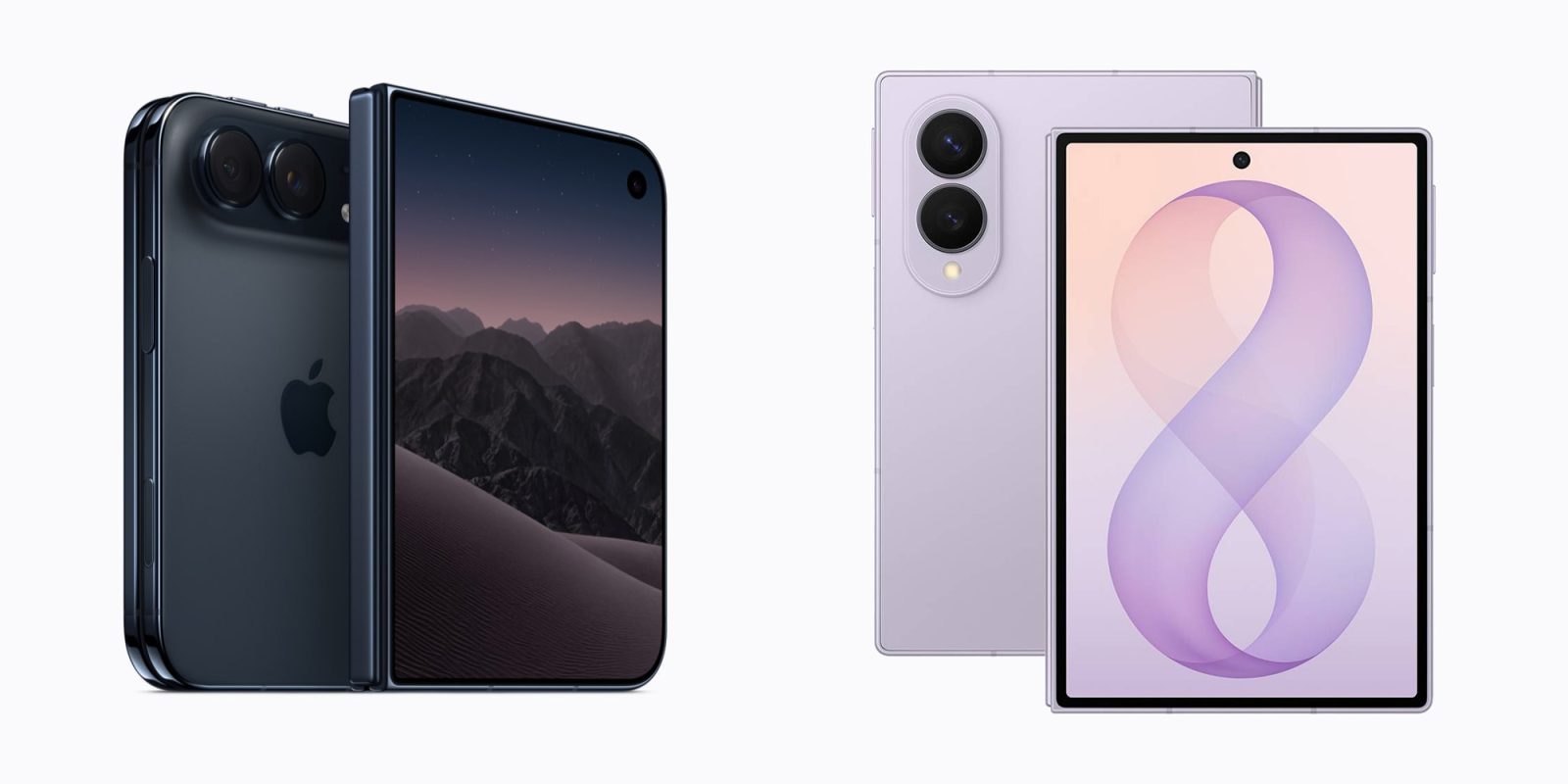 iPhone Duo et Galaxy Z Fold 8