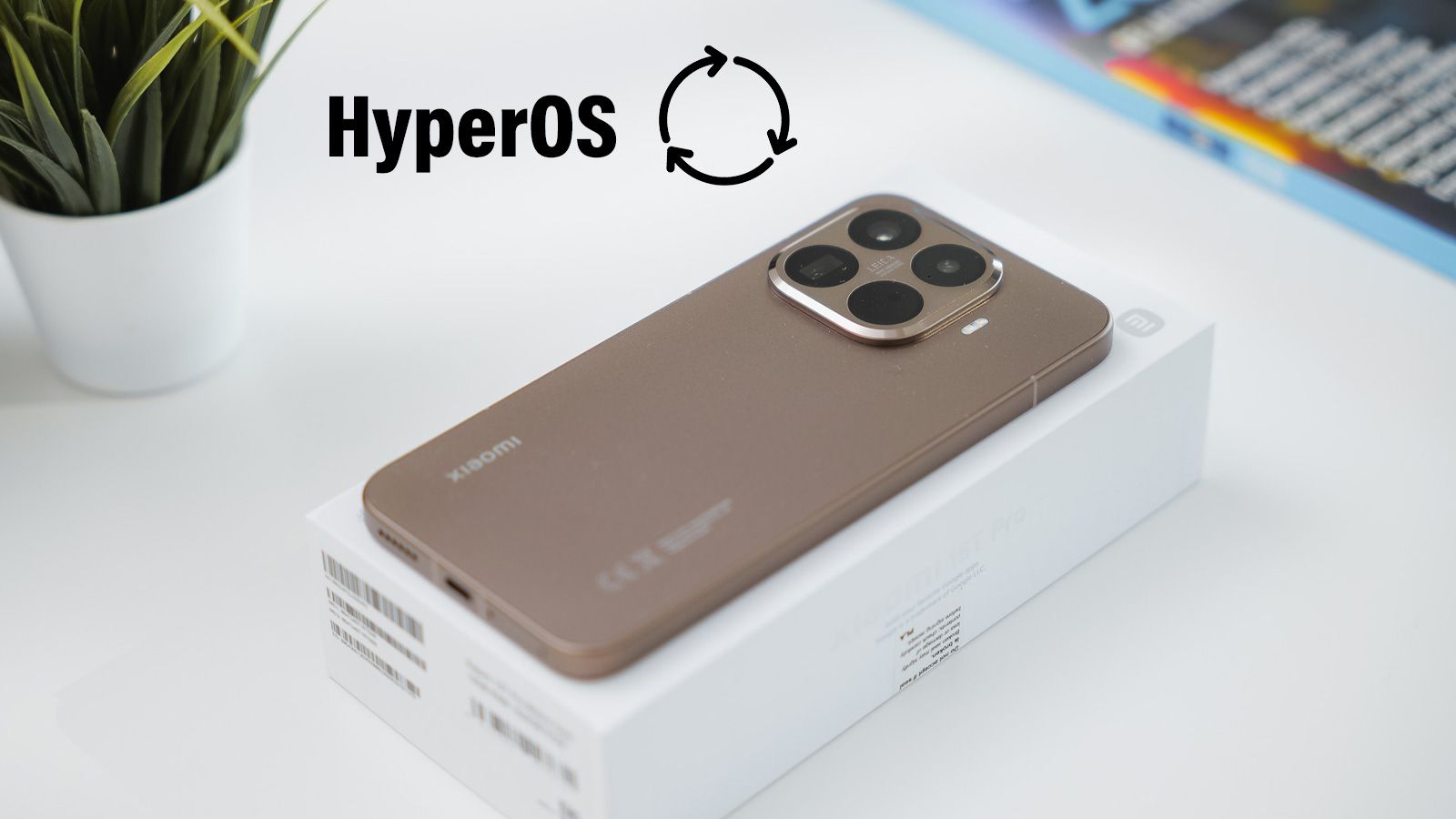 Xiaomi 15T Pro avec mise à jour HyperOS.