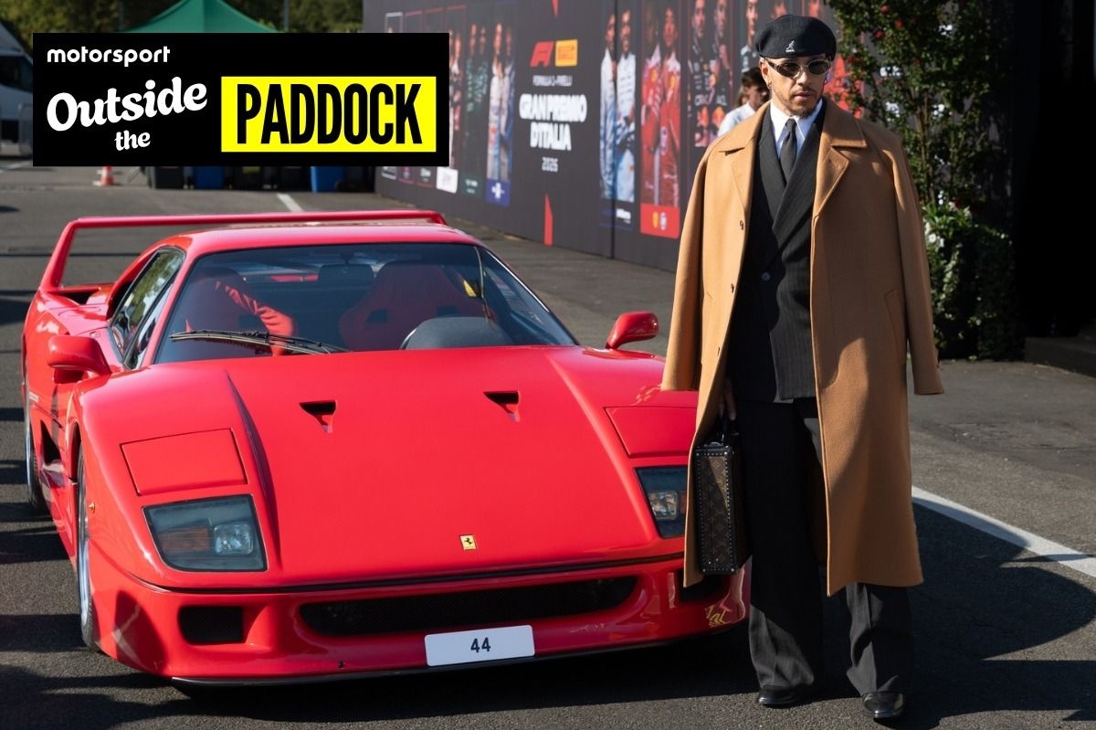 La tenue sur mesure de Lewis Hamilton dévoilée après une séance photo iconique avec la Ferrari F40