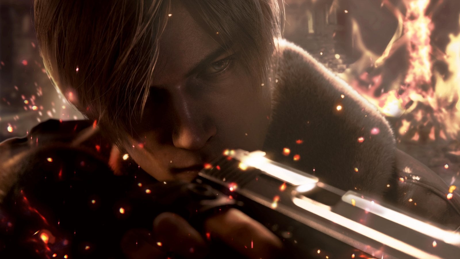 Leon dans le remake de Resident Evil 4