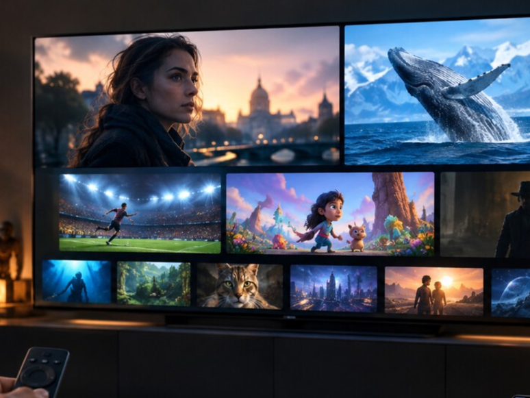 Interface d'une plateforme de streaming