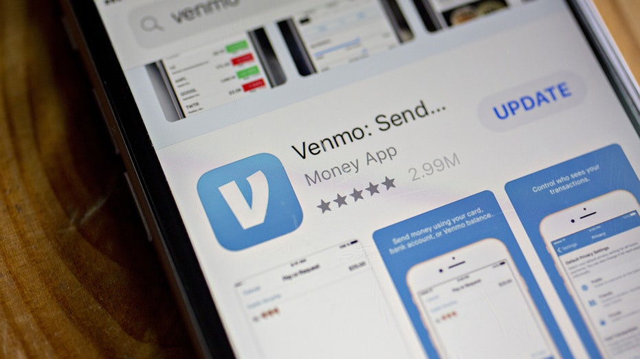 L'application Venmo sur un téléphone.