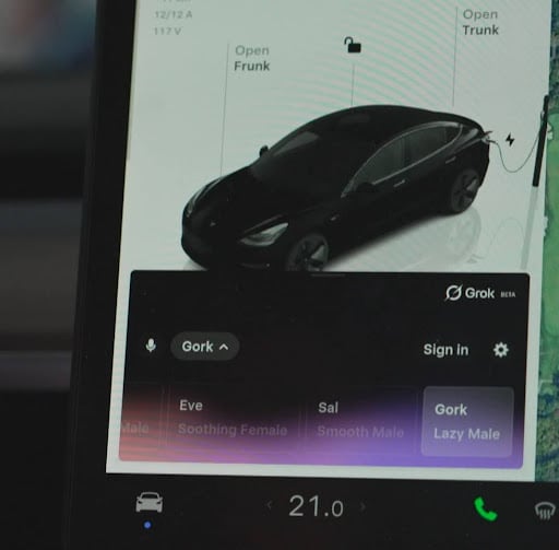 Écran d'affichage Tesla