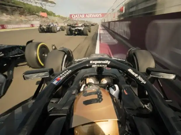Scène du nouveau film de Formule 1 avec Brad Pitt Scène du nouveau film de Formule 1 avec Brad Pitt