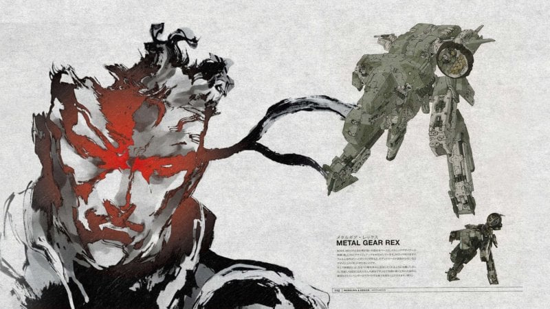 Le design de l'emblématique Metal Gear REX