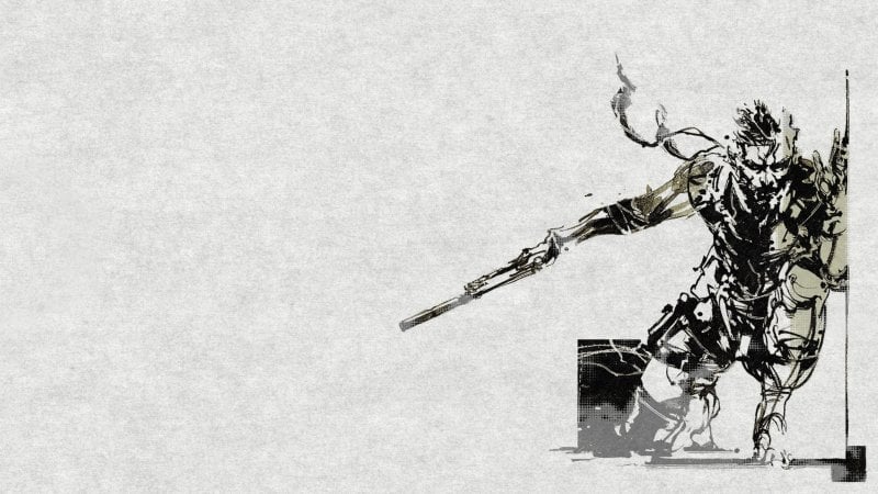 Croquis de Solid Snake pour Metal Gear Solid