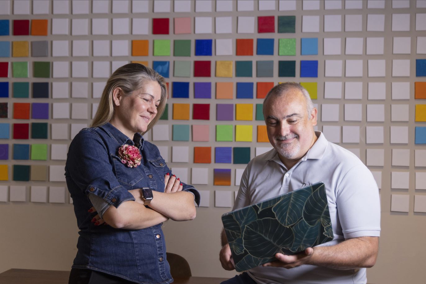 Marco Trombetti avec sa femme Isabelle Andrieu