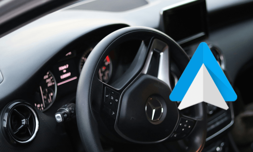 Image d'une voiture avec Android Auto