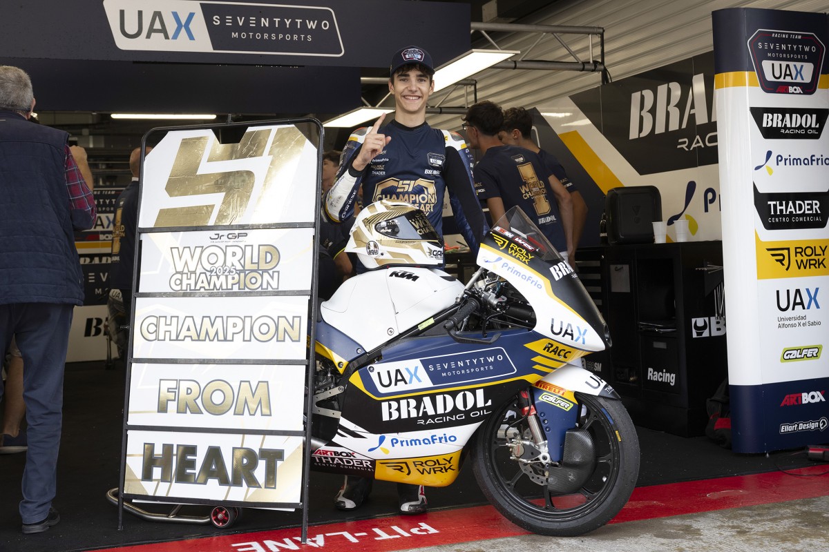 Brian Uriarte, champion FIM JuniorGP 2025