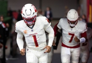 Kyler Murray avec Jacoby Brissett