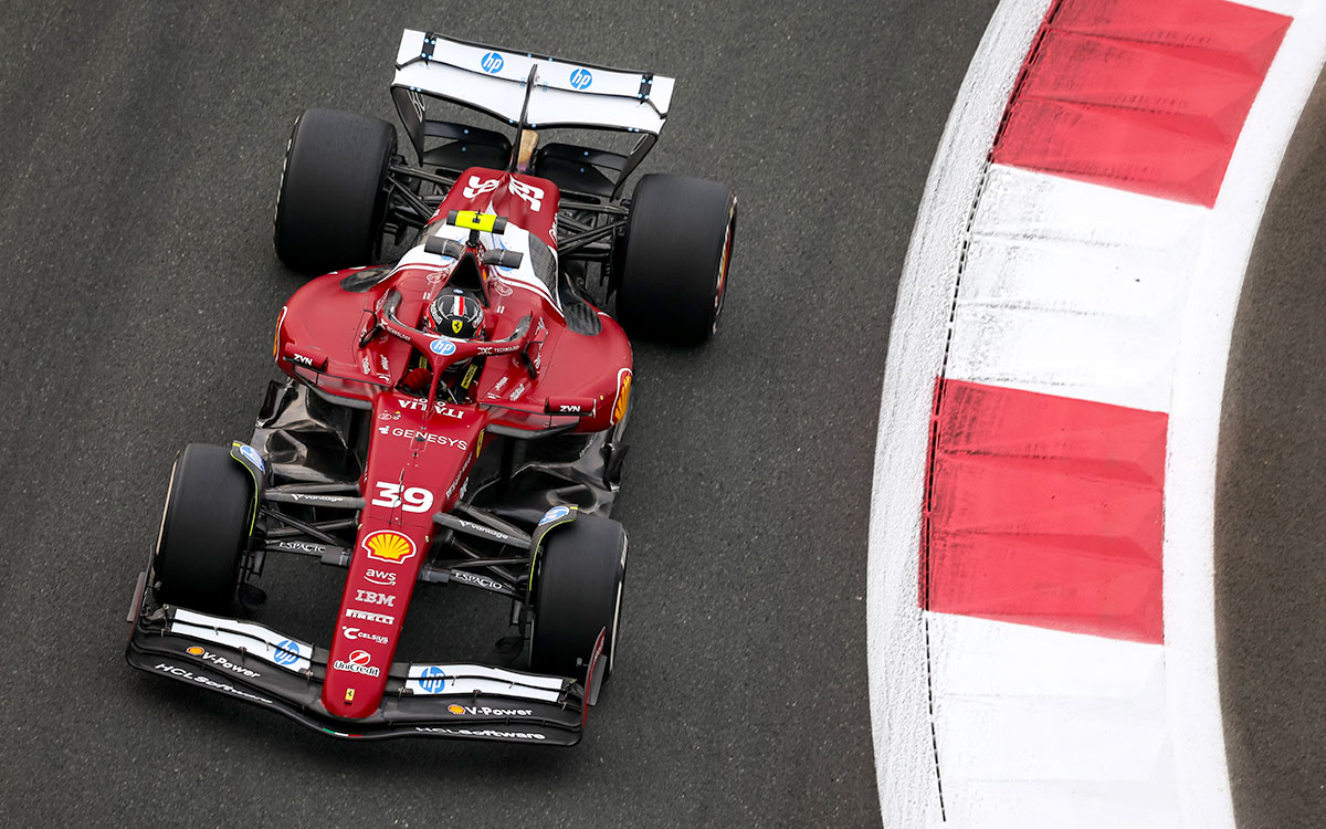 Arthur Leclerc sur la Ferrari SF-25
