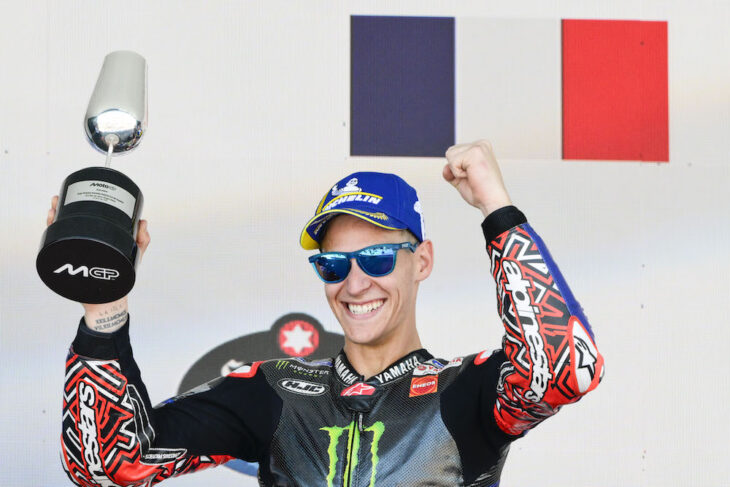 Fabio Quartararo en pleine course