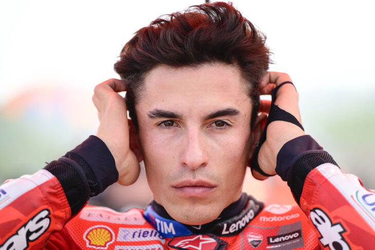 Marc Marquez sur le podium
