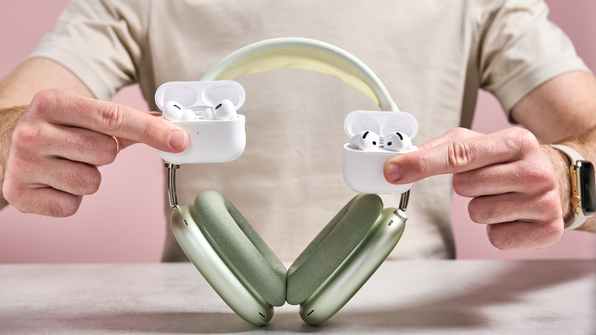 Différents modèles d'AirPods