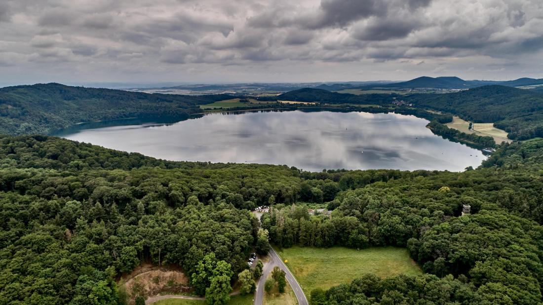 Vue aérienne du lac de Laacher (Image d'archive)