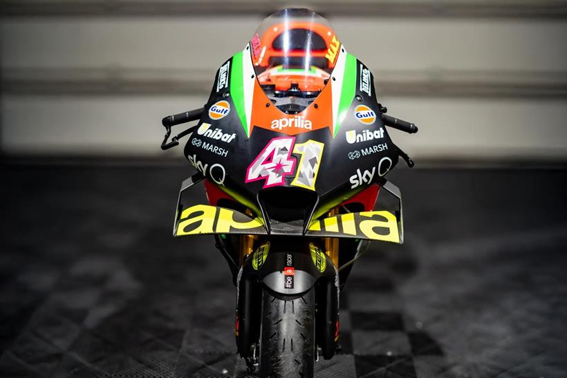 Avant de l'Aprilia RS-GP 20