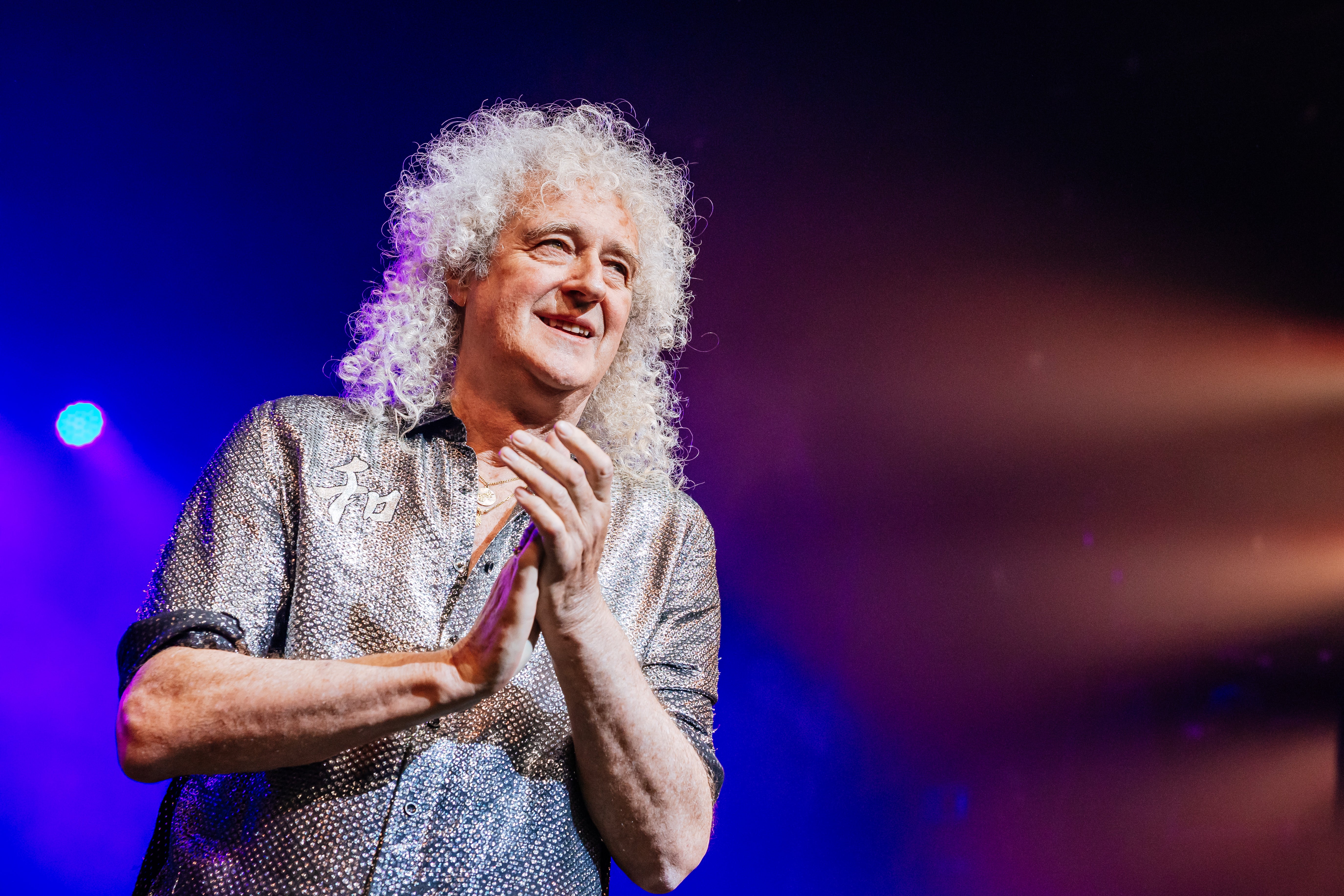 Brian May lors de l'émission spéciale de Noël