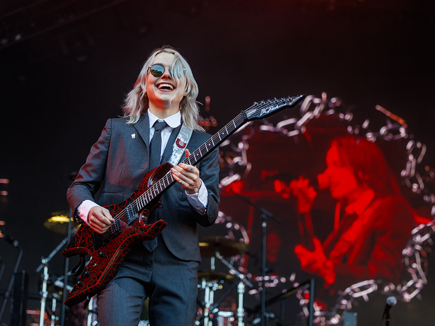 Phoebe Bridgers en concert avec Boygenius à Oyafestivalen en 2023
