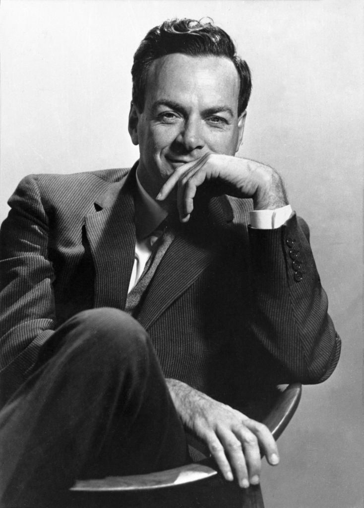 Portrait noir et blanc de Richard Feynman