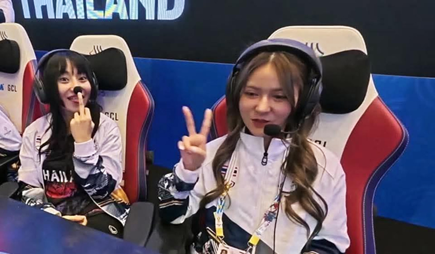 Comportement irrespectueux d'une joueuse thaïlandaise pendant le live.