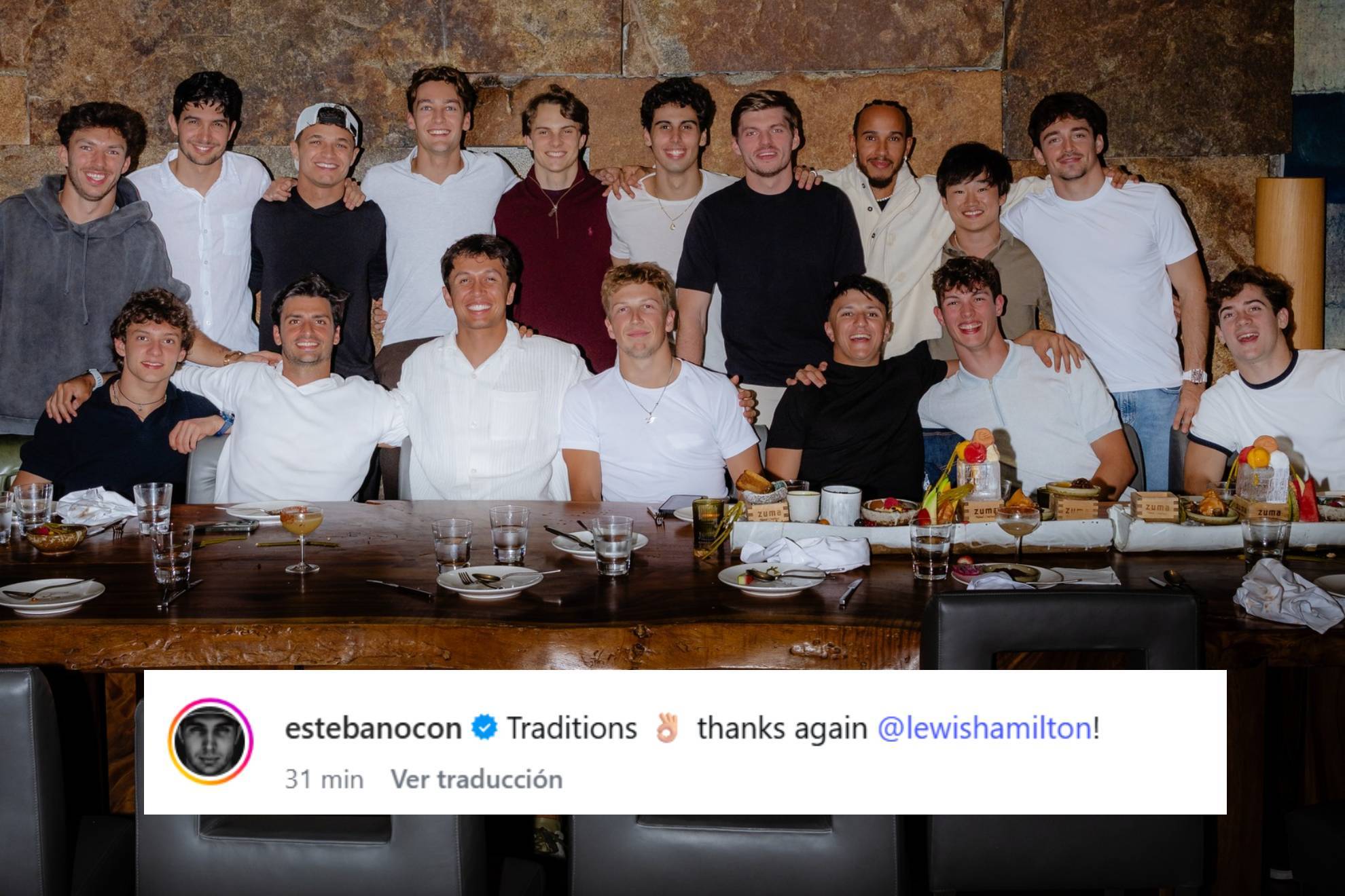 Esteban Ocon remercie Lewis Hamilton pour le dîner