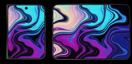 Les deux écrans du iPhone pliable