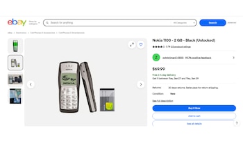 Des unités d'occasion du Nokia 1100