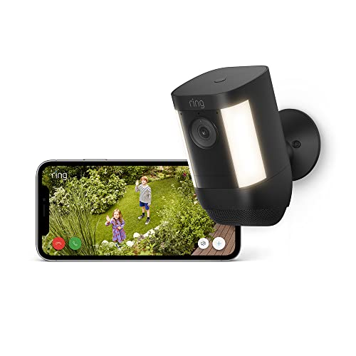Ring caméra Pro avec lumière et batterie