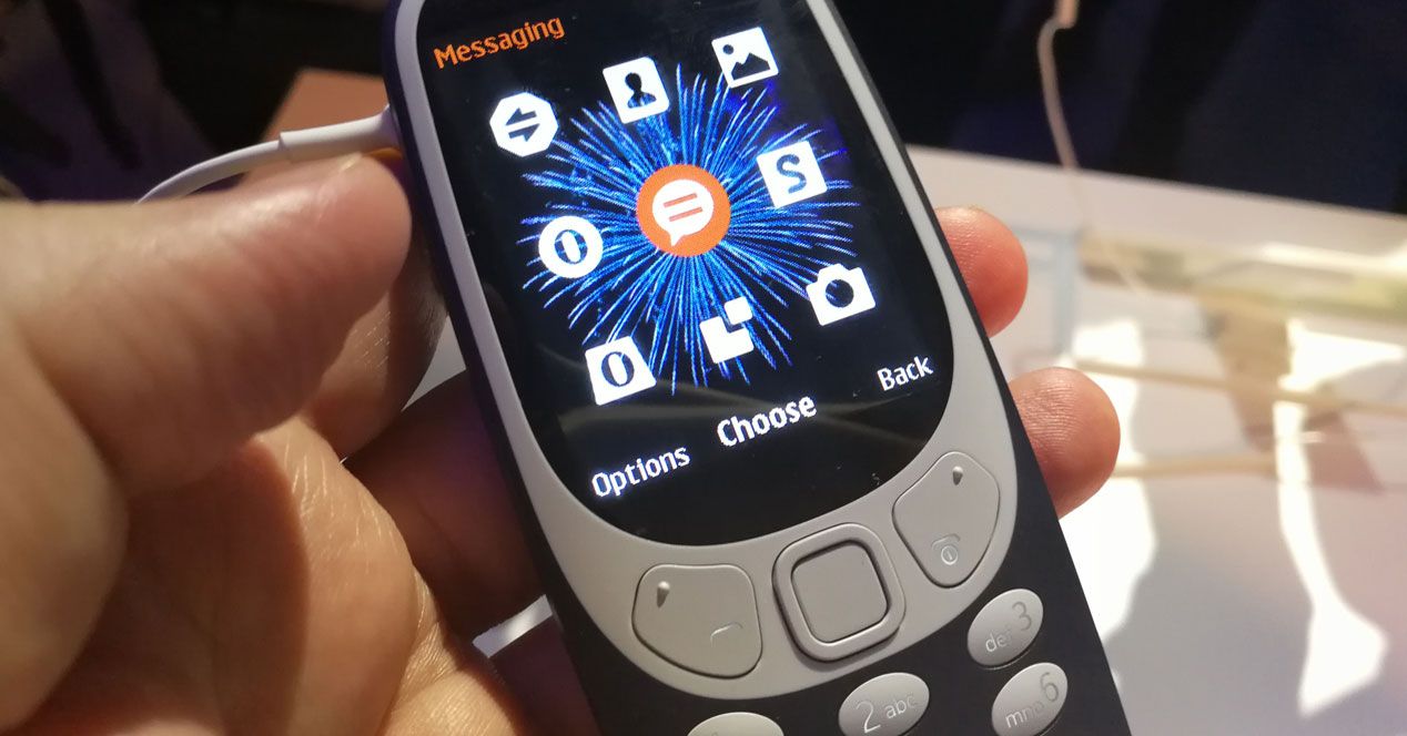 Clavier et écran monochrome du Nokia 3310