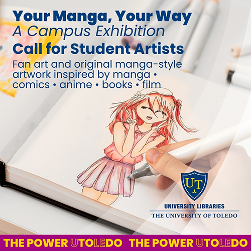 Graphisme pour l'exposition « Votre Manga, Votre Style » et son appel à soumissions d'œuvres originales.