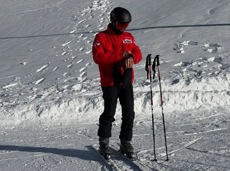 Pierre Gasly en ski