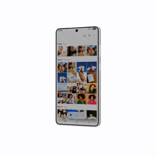 Animation montrant la fonctionnalité Privacy Display du Galaxy S26 Ultra.