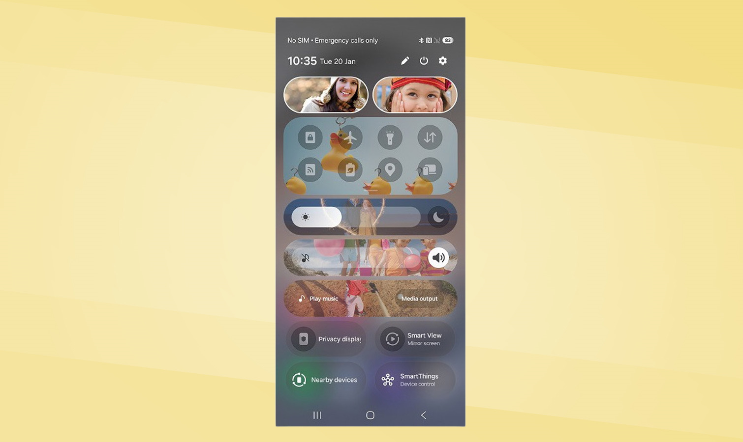 Capture d'écran montrant la fonction Privacy Display du Galaxy S26 Ultra.