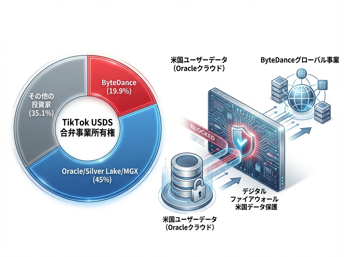 Infographie de la structure de TikTok USDS