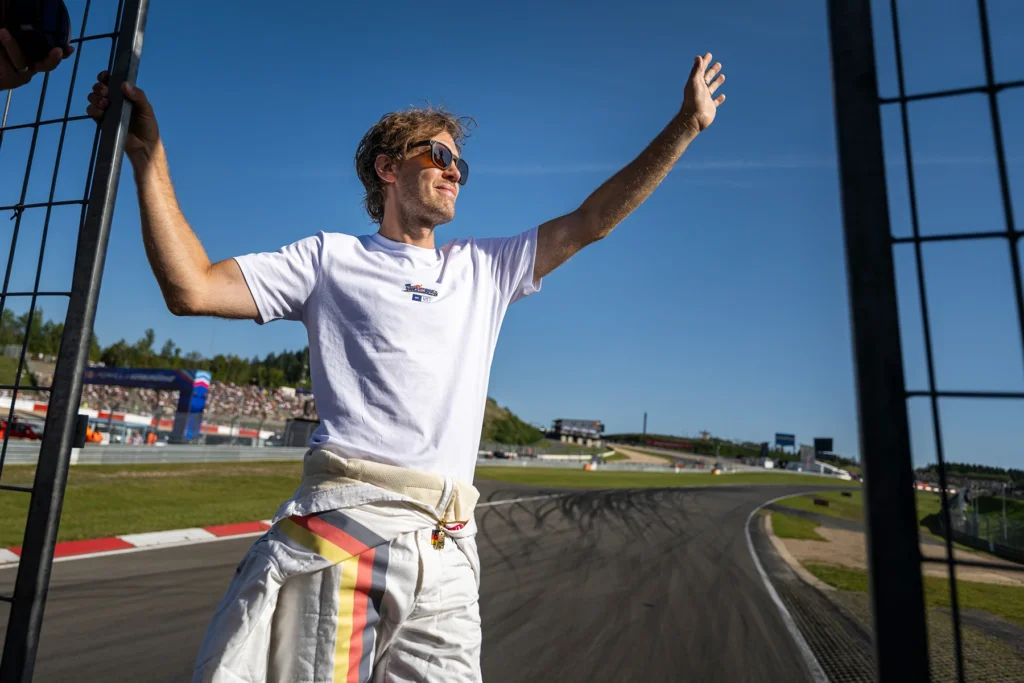 Sebastian Vettel en action
