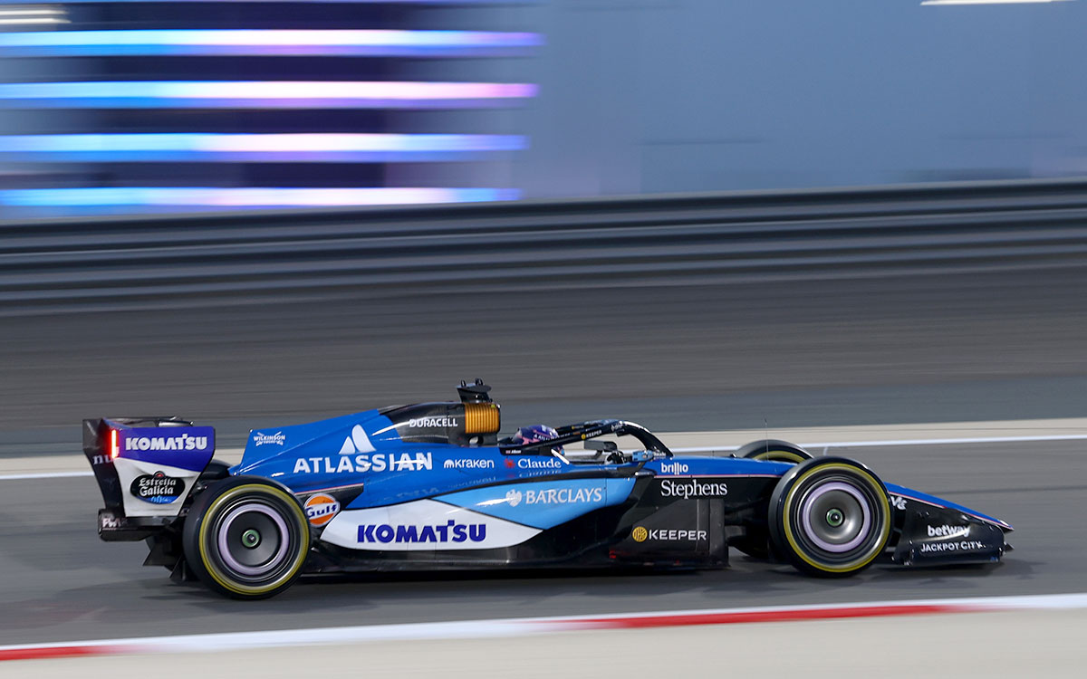 Alex Albon (Williams) sur le Circuit International de Bahreïn