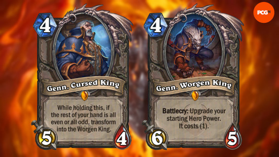 Révélation de carte Hearthstone : Genn, Roi Maudit