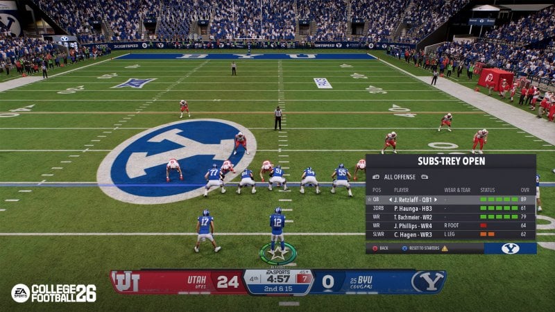 Un moment de jeu dans EA Sports College Football 26