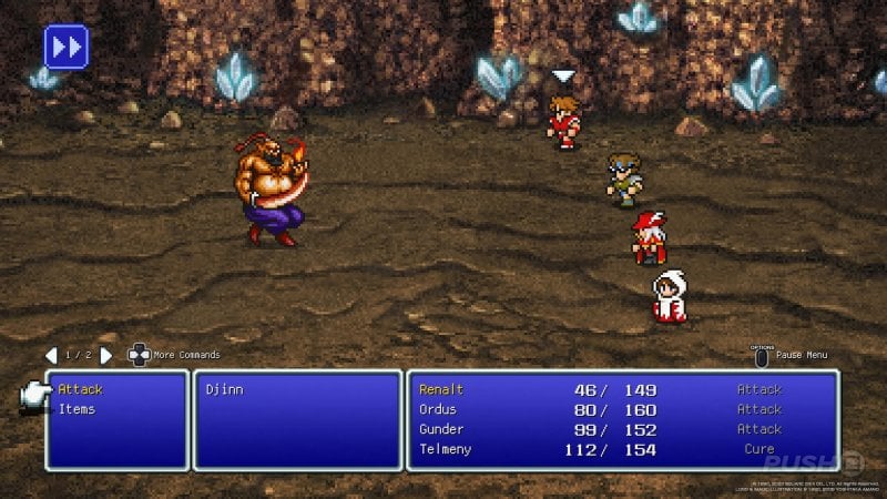 Un combat dans Final Fantasy 3
