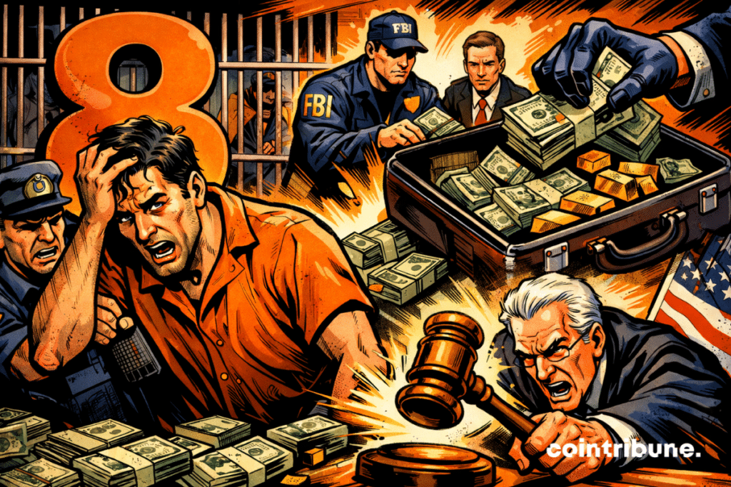 Braden John Karony condamné à 8 ans de prison.