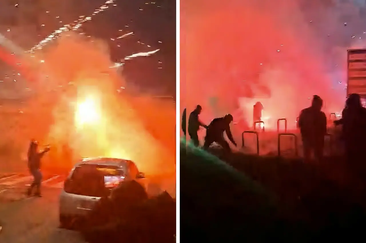 Moment des affrontements entre manifestants et policiers