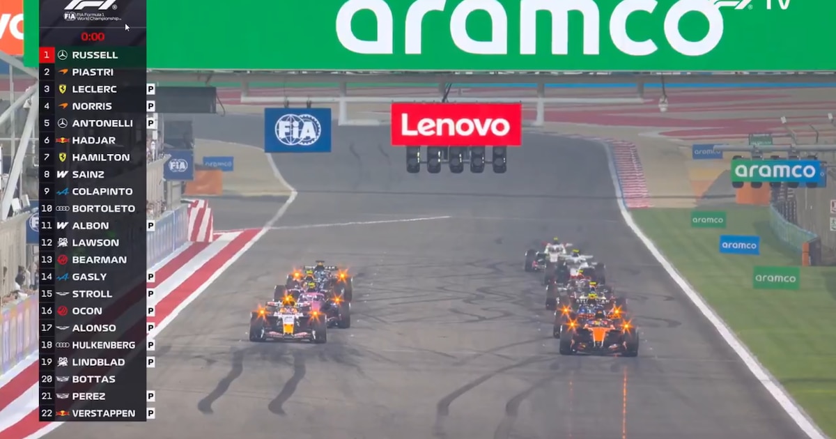 Le départ fictif de la F1 qui a enflammé le débat : pourquoi les voitures roulent-elles si lentement et ces mystérieuses “sirènes” ?