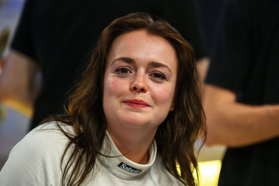 Izzy Hammond à l'événement de Formule E.