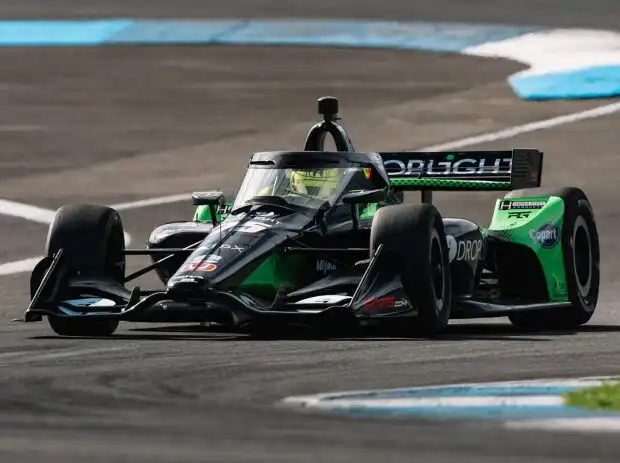 Mick Schumacher lors d'un essai IndyCar à Indianapolis