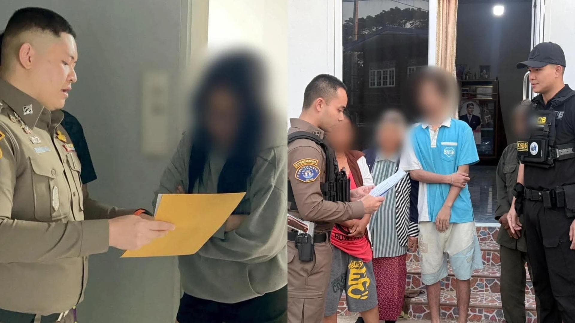 Images des deux arrestations. Crédit : Posttoday