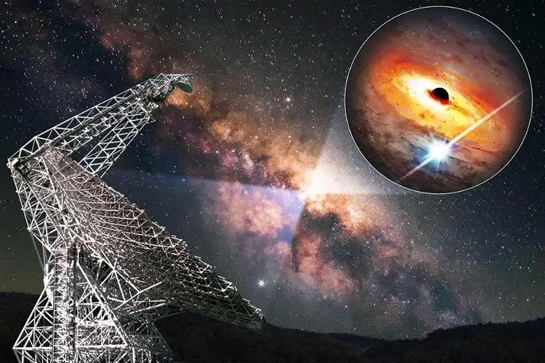 Au cœur de la Voie lactée, une étoile tourne à 122 fois par seconde, proche d'une super-masse noire.